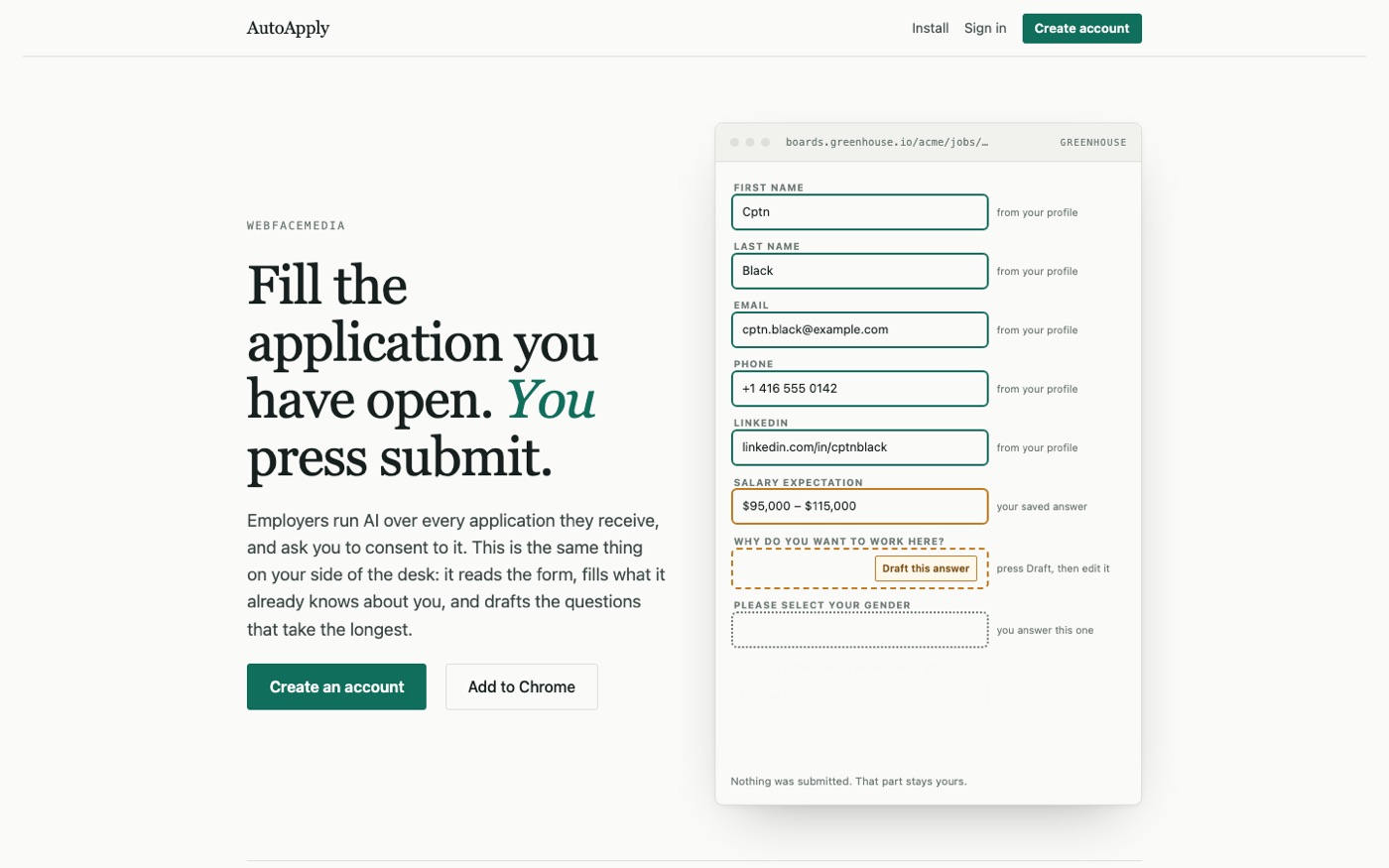 Screenshot of autoapply.webface.cloud
