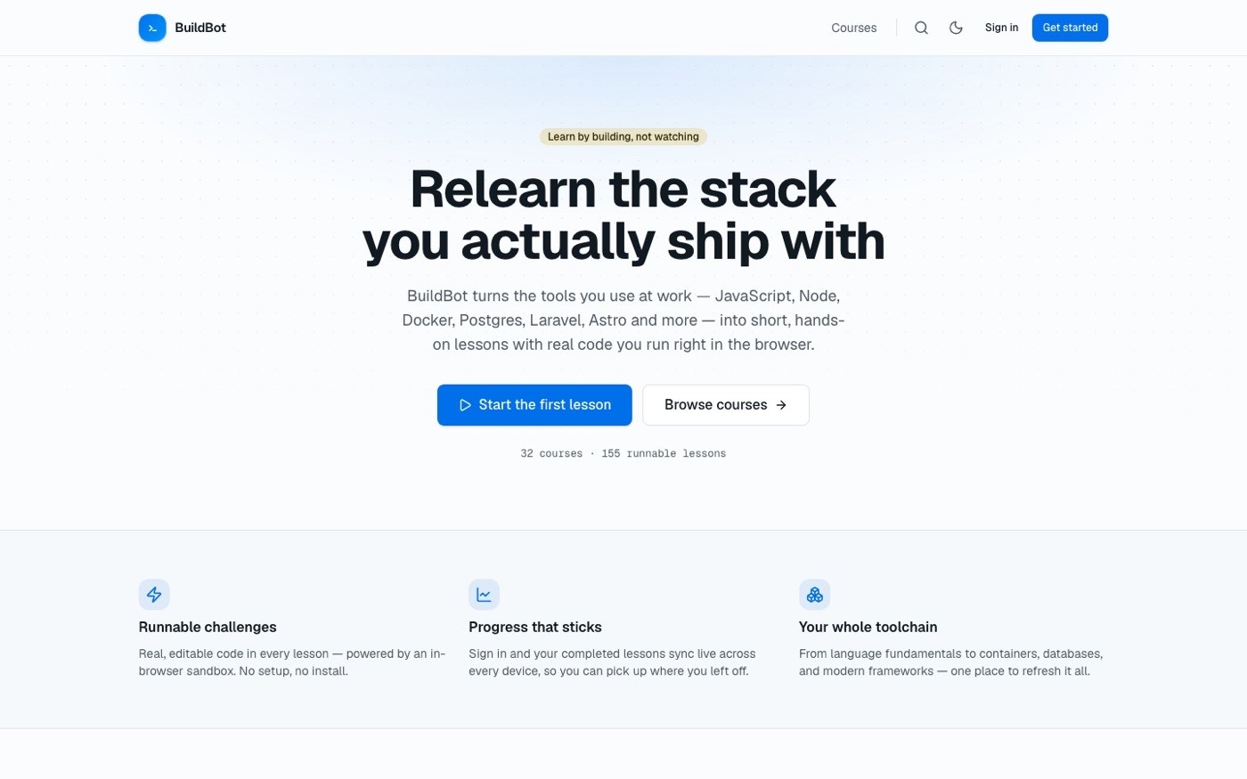 Screenshot of buildbot.cloud