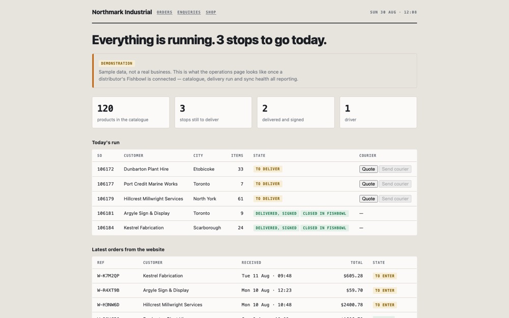 Screenshot of northmark.webface.cloud